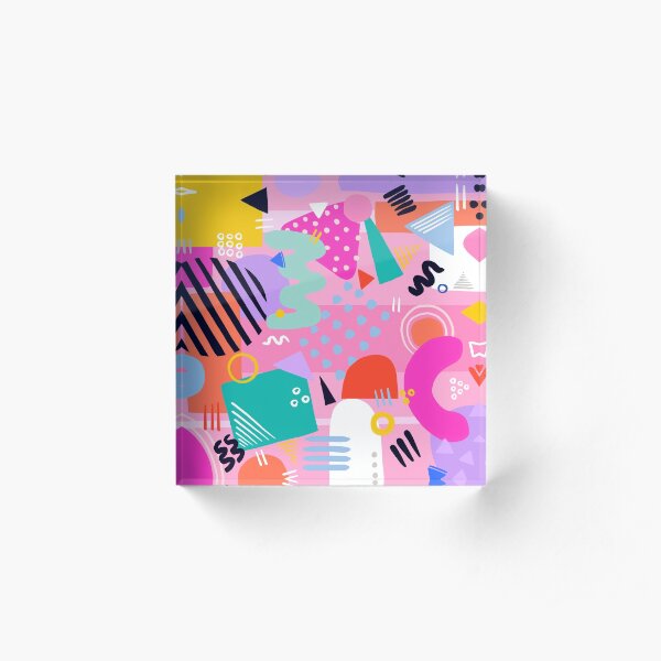 Candy Colours Acrylic Block