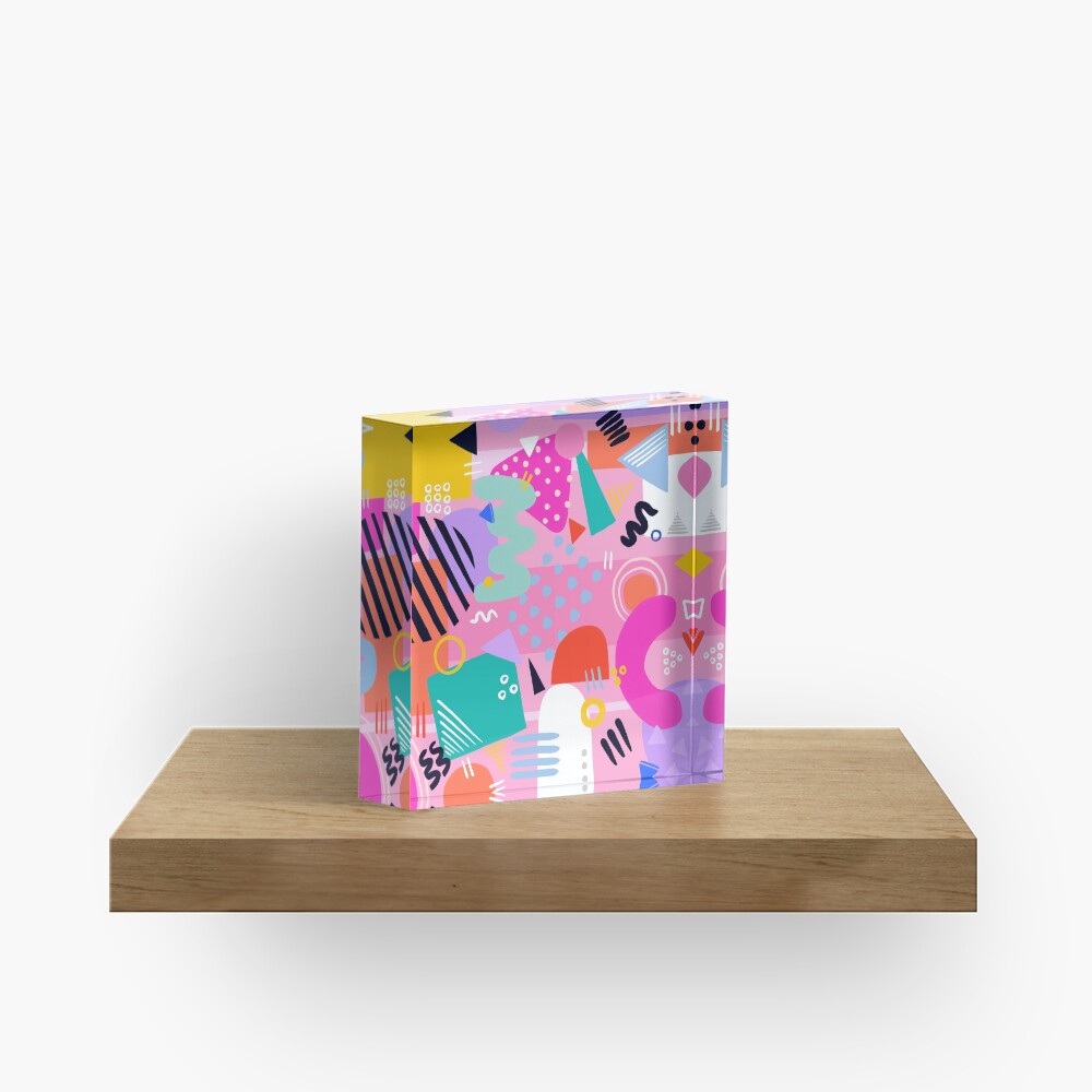 Candy Colours Acrylic Block