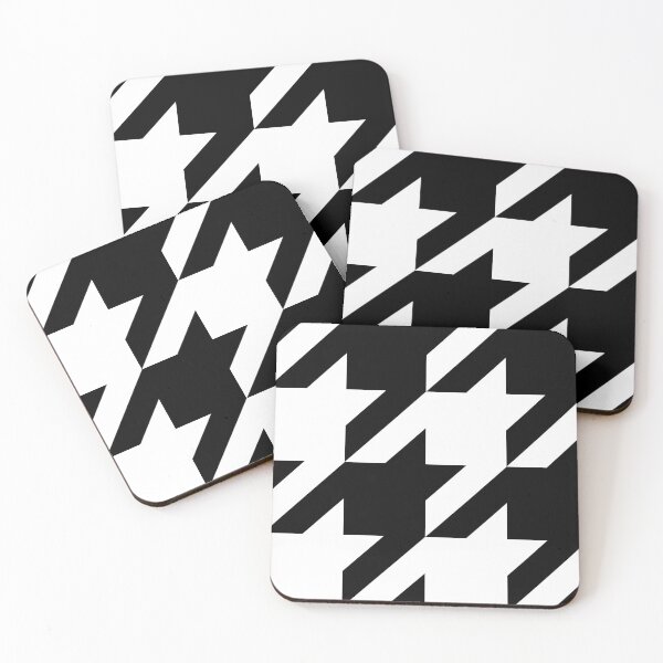 Item preview, Classic Houndstooth Black and White Large Pattern designed and sold by Moyanana.