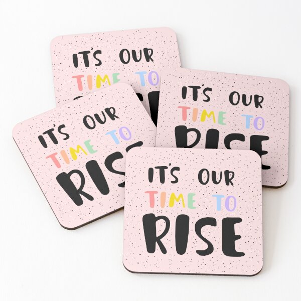 Item preview, its our time to rise inspiratinal quote pastel rainbow designed and sold by emcazalet.