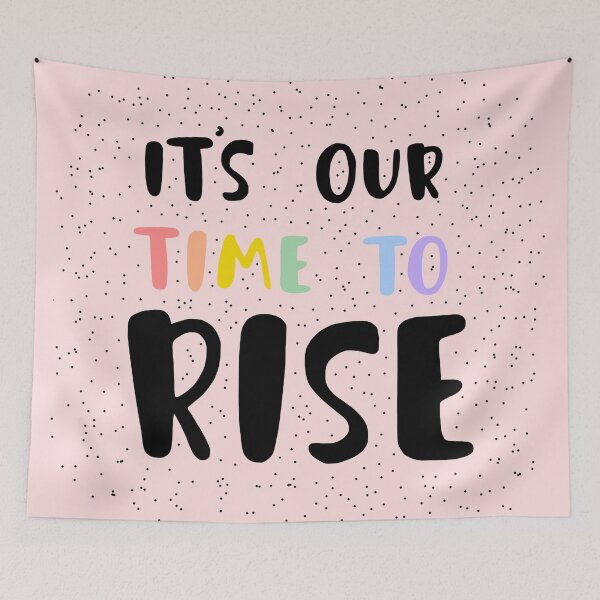 Item preview, its our time to rise inspiratinal quote pastel rainbow designed and sold by emcazalet.