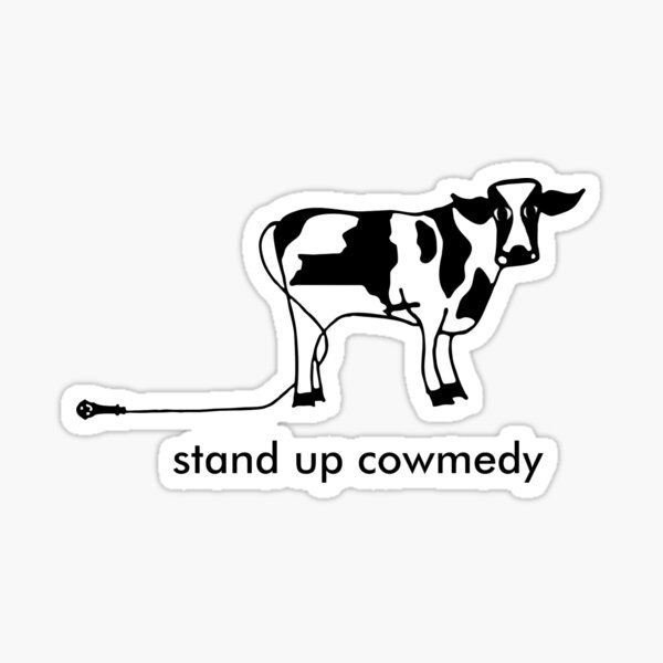 Vista previa del artículo con la obra «stand-up cowmedy Nueva York», diseñado y vendido por mooyorktees.