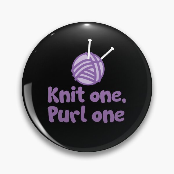Item preview, Knit one Purl one with purple wool designed and sold by jazzydevil.