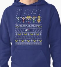 In the name of the moon.. Merry Xmas! Pullover Hoodie
