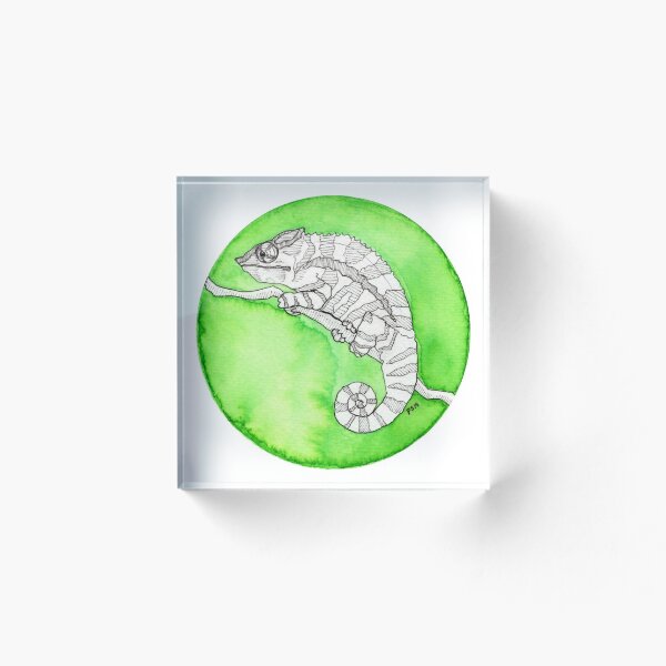 Item preview, Inktober 2019: Chameleon designed and sold by Pamela Sommer.
