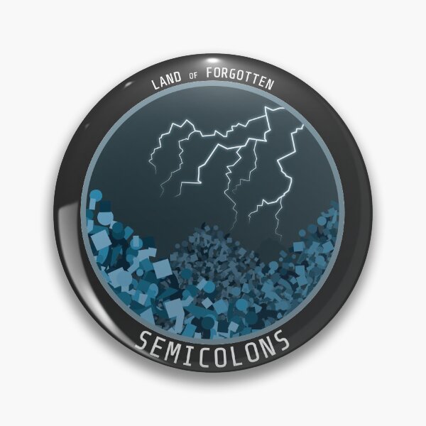 Item preview, Land of Forgotten Semicolons designed and sold by ProgrammerSense.