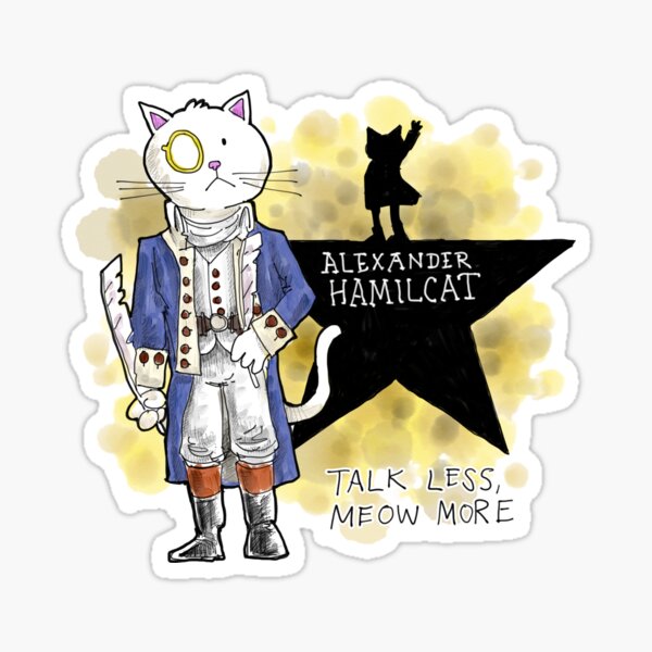 Dapper Cat - Hamilcat Sticker