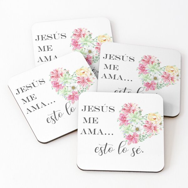 Item preview, Jesus me ama esto lo se flowers heart designed and sold by latiendadearyam.