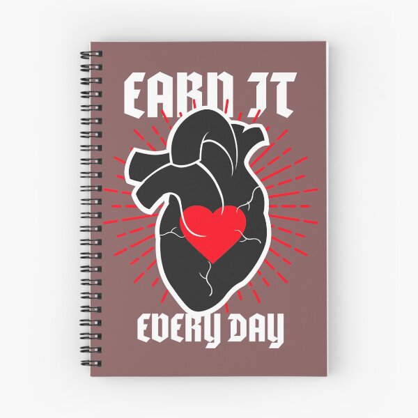 Item preview, Earn it every day- motivation  designed and sold by Firefamily.