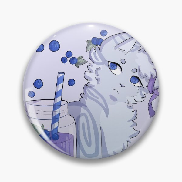 Item preview, Blueberry Smoothie Cat designed and sold by PanfriedArtShop.