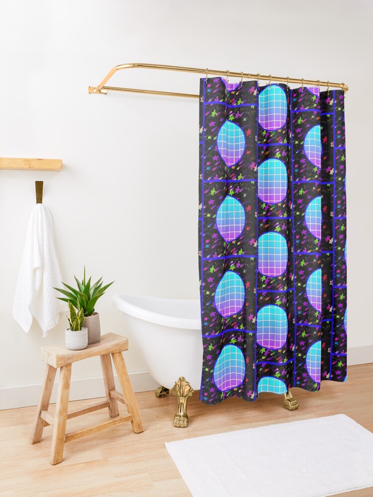 "Arcade Disco" Shower Curtain for Sale by superpunkfunk Redbubble