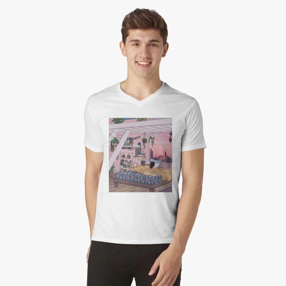 Item preview, V-Neck T-Shirt designed and sold by kelseydraws.