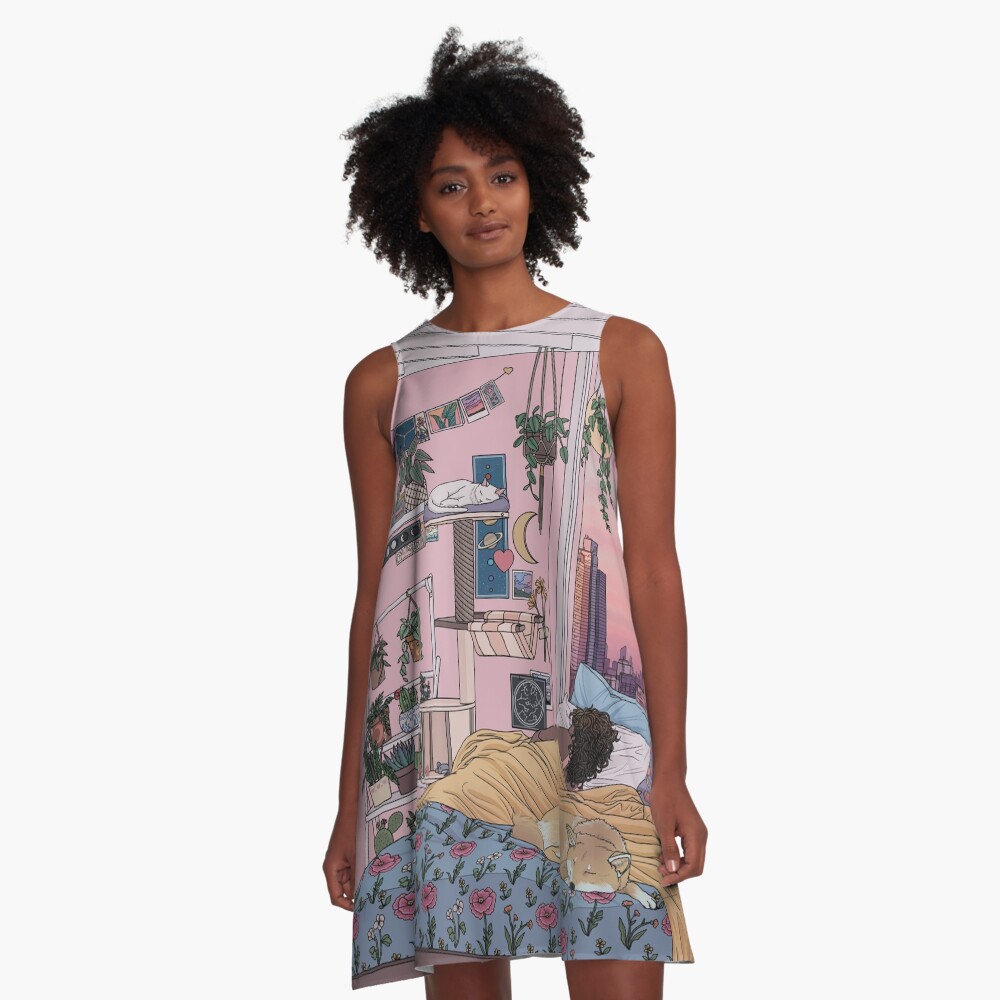 Aperçu de l'œuvre Robe trapèze créée et vendue par kelseydraws.