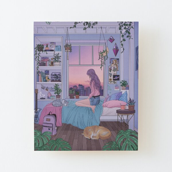 Ease Wood Mounted Print