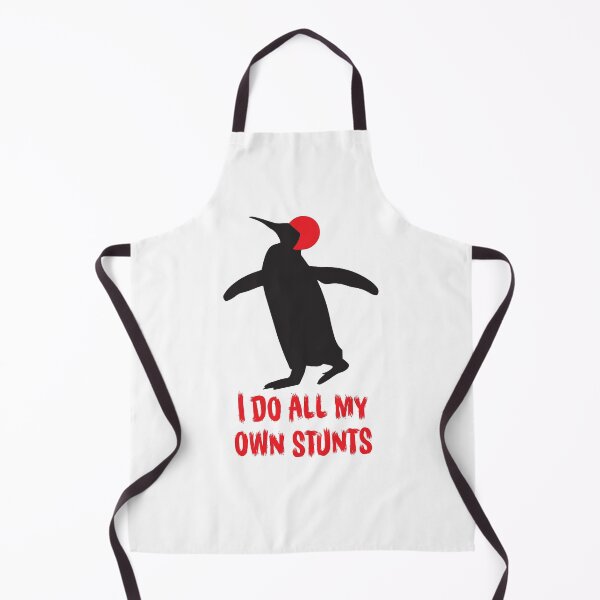 Item preview, I do all my own stunts with penguin in crash helmet designed and sold by jazzydevil.