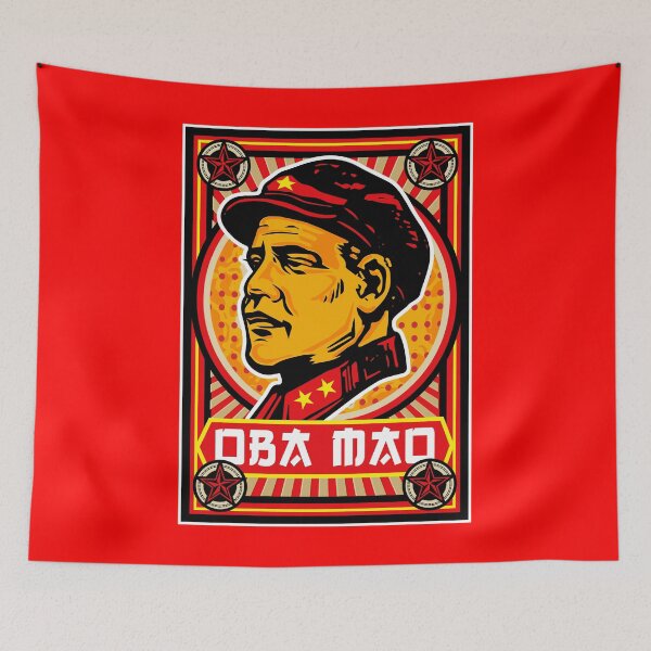 Item preview, Oba Mao Propaganda Poster designed and sold by Alema Art.