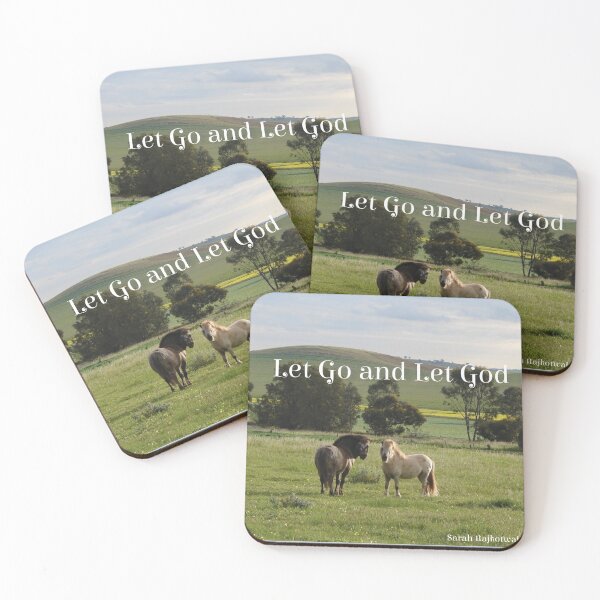 Item preview, Pony Horse Let Go and Let God - Inspirational Quote designed and sold by Sarah  Rajkotwala.