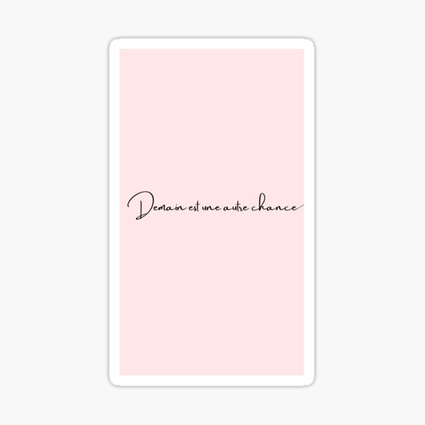 Une autre chance.. by You're Precious Sticker