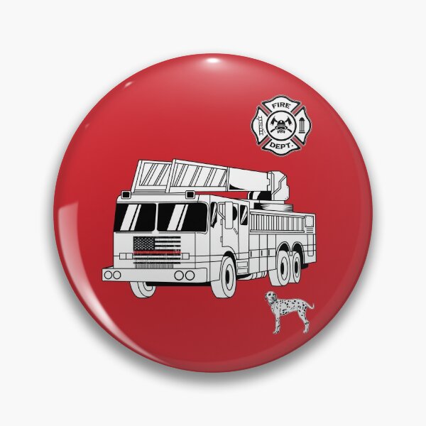 Item preview, Firefighter Truck, Dalmation Dog And Shield designed and sold by Bliss Find And Design.