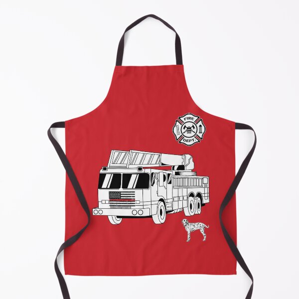 Item preview, Firefighter Truck, Dalmation Dog And Shield designed and sold by Bliss Find And Design.