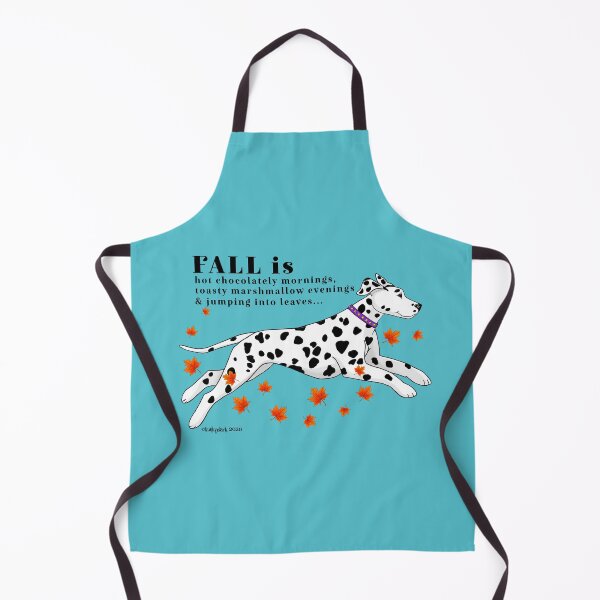 Item preview, Dalmatian Fall is jumping into leaves designed and sold by Atelier Cupcake.