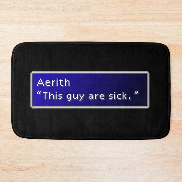 Item preview, This Guy Are Sick - Aerith Gainsborough Dialogue Box designed and sold by MogsterMemes.