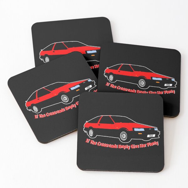 Item preview, If The Crossroads Empty Give Her Plenty Toyota Corolla Twin Cam 16v Red designed and sold by Autographix.