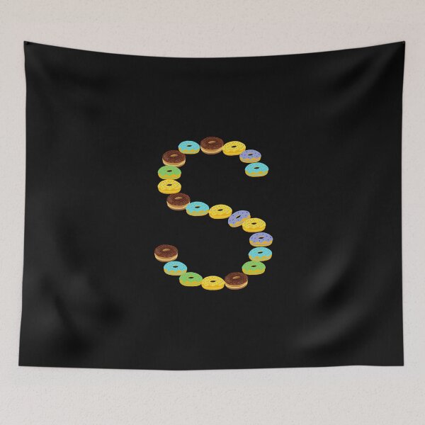 Item preview, COLORFUL DONUT ALPHABET CAPITAL LETTER S designed and sold by LiveAndGlow.