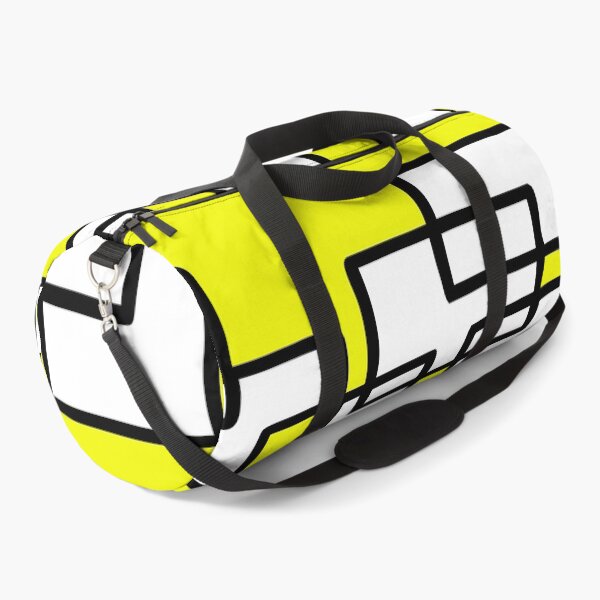 Item preview, Black and White Mod Squares with Yellow designed and sold by CrumblissArt.