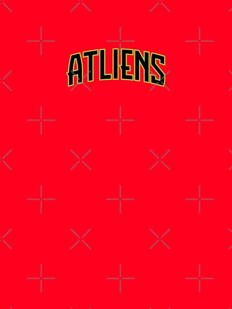 Atliens Stripe On White T Shirt 100% Cotton Atlanta Basketball Hawks Braves  Falcons United Itp