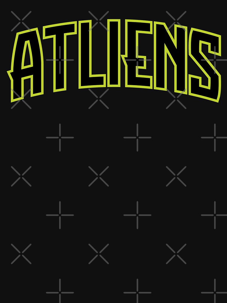 Atliens Stripe On White T Shirt 100% Cotton Atlanta Basketball Hawks Braves  Falcons United Itp