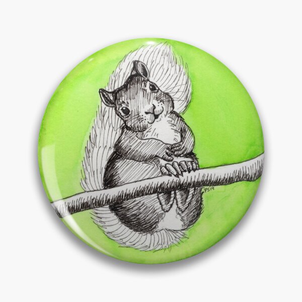 Item preview, Inktober 2019: Squirrel designed and sold by Pamela Sommer.