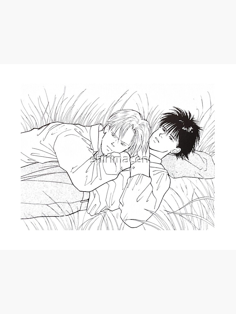 Banana Fish Ash And Eiji Art Board Print By Shirimacen Redbubble