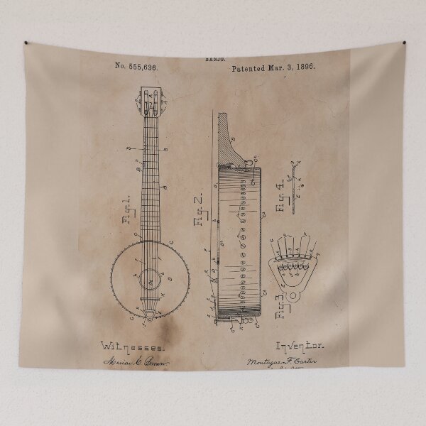 Item preview, Vintage Banjo Patent designed and sold by JoolyA.