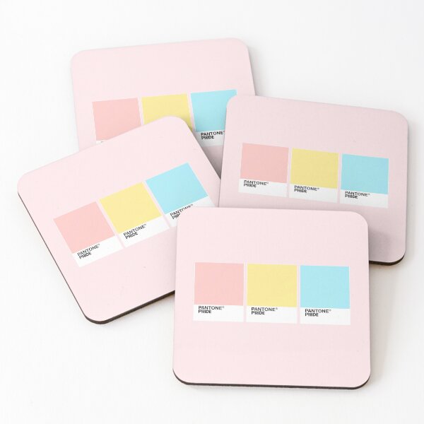 Item preview, Pan Pride Pantones on a Pink background designed and sold by Alysha Newton.