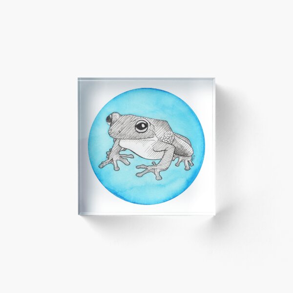Item preview, Inktober 2019: Frog designed and sold by Pamela Sommer.