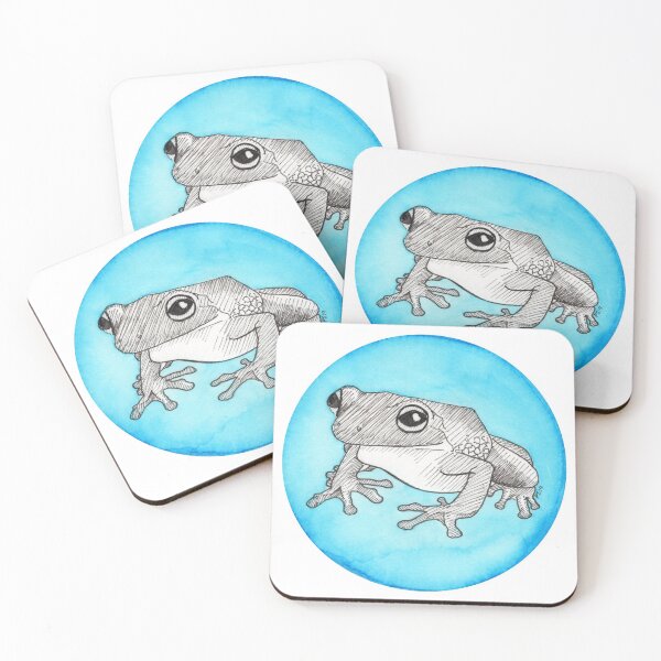 Item preview, Inktober 2019: Frog designed and sold by Pamela Sommer.