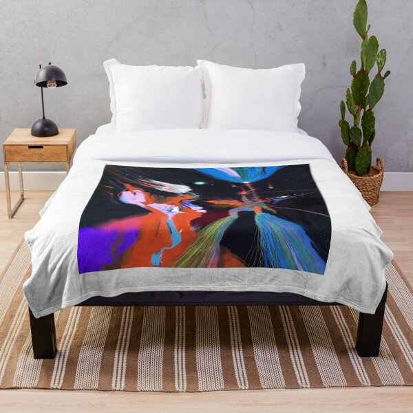 Lost in Dreamfields Far Away Throw Blanket