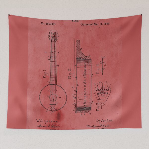 Item preview, Vintage Rose Banjo Patent designed and sold by JoolyA.