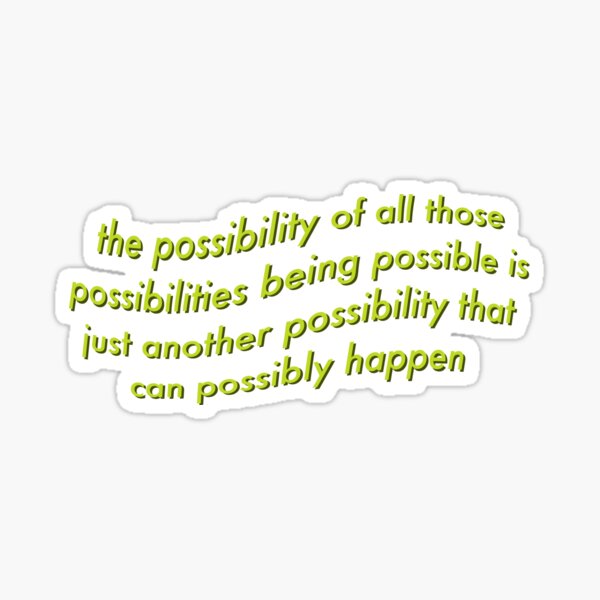 Infinite Possibilities Motivational Typography Quote | Poster