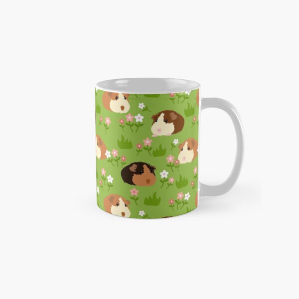 Item preview, Guinea Pig and Flowers - Green designed and sold by Lulupainting.