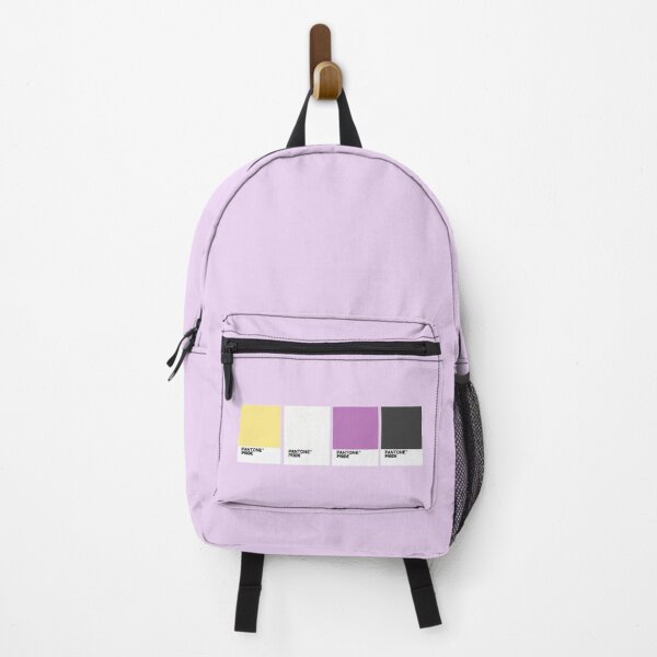 Item preview, Nonbinary Pride Pantones on a purple background designed and sold by Alysha Newton.