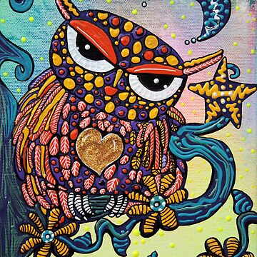 Artwork thumbnail, Mystical Owl by Laura Barbosa