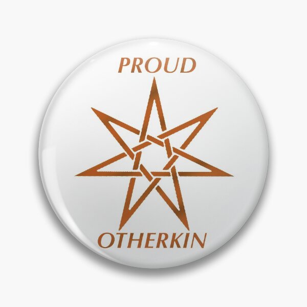 Item preview, v.2 “Proud Otherkin” in orange designed and sold by DraconicsDesign.