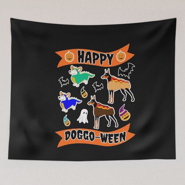 Item preview, Feliz Doggo-Ween designed and sold by SharpThreadZ.