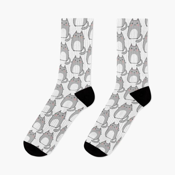 Item preview, Cute Kawaii Grey Kitty Cat designed and sold by Jandsgraphics.
