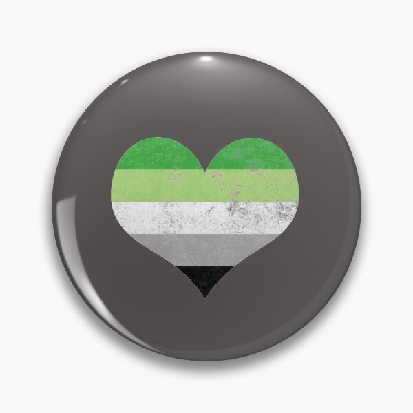 Item preview, Aromantic Pride Heart Flag Identity LGBT Non-binary Graphic designed and sold by SpookshowDesign.