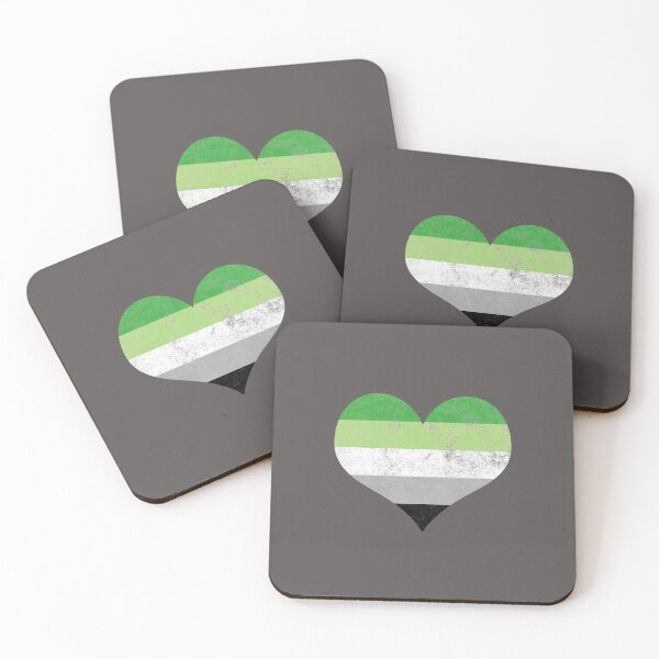 Item preview, Aromantic Pride Heart Flag Identity LGBT Non-binary Graphic designed and sold by SpookshowDesign.