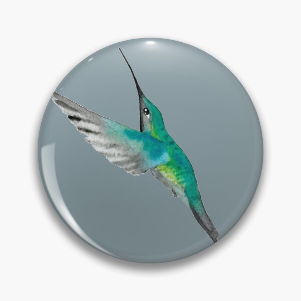 Item preview, Magnificent Hummingbird on Winter Sea Background designed and sold by Christiane Dobbins.