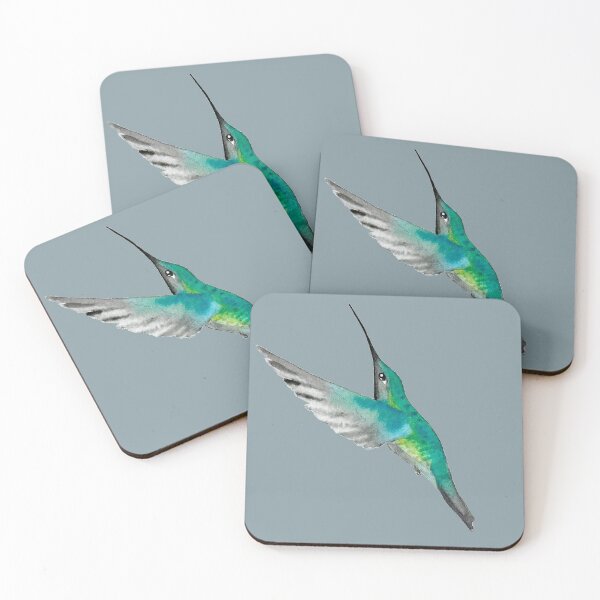 Item preview, Magnificent Hummingbird on Winter Sea Background designed and sold by Christiane Dobbins.